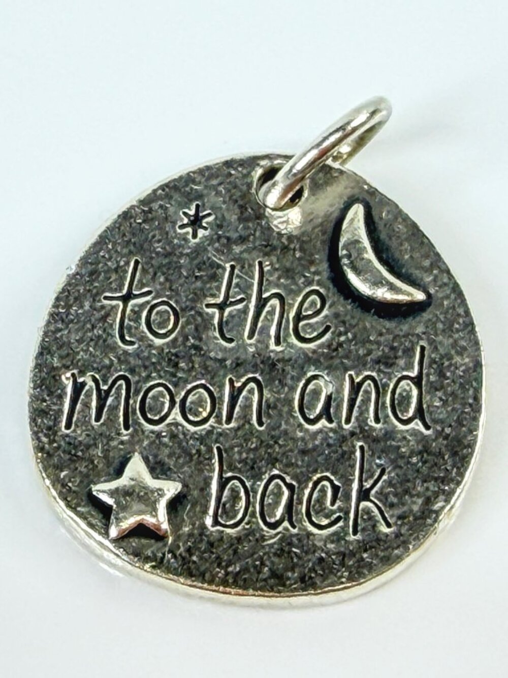 James Avery Sterling Silver To the Moon and Back Love Charm 3.7g JR2135